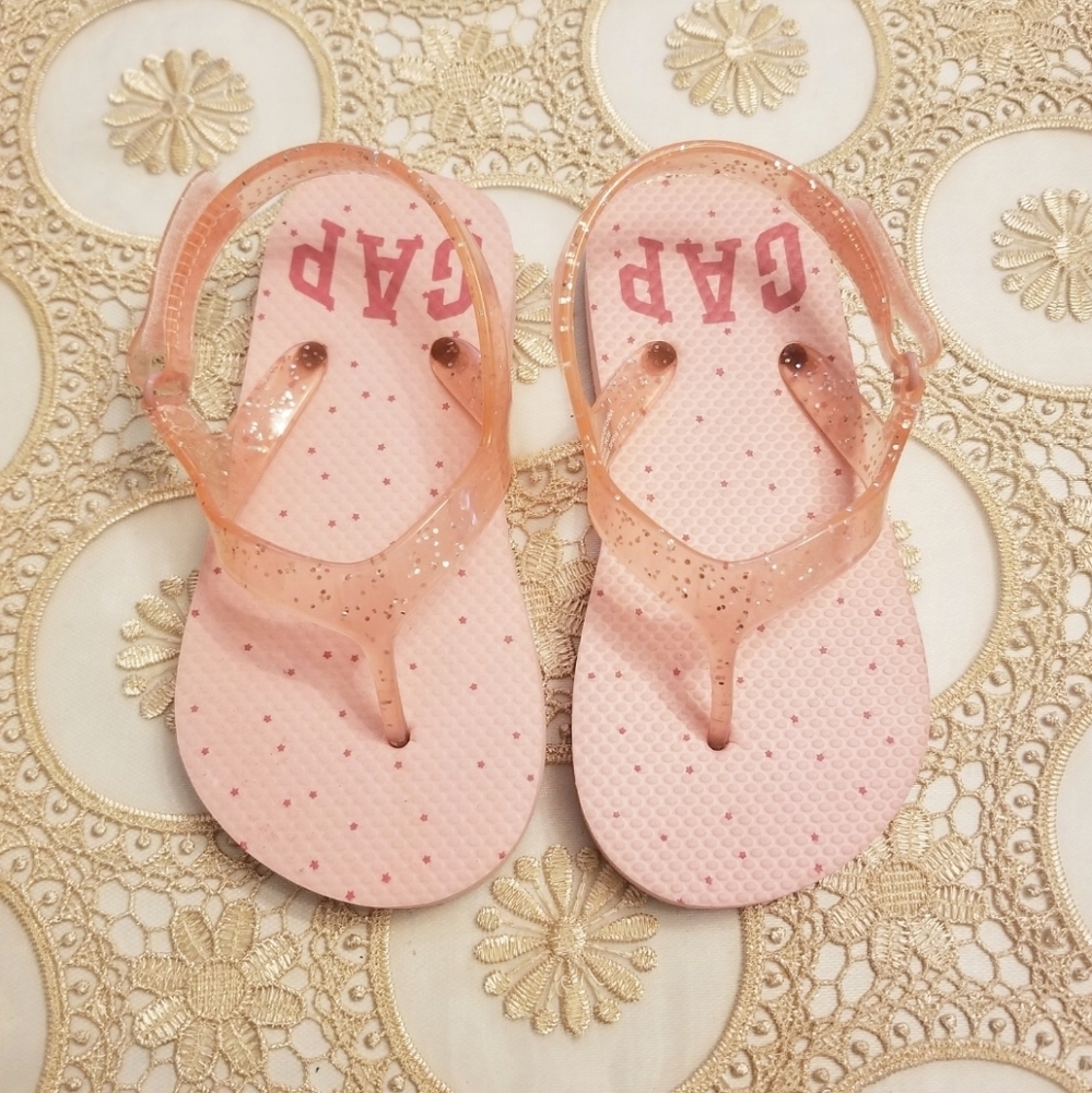 NWOT GAP Toddler Girl Pink Flip Flops
